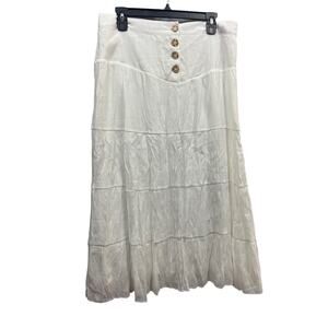 Vintage King Road Womens Maxi Skirt Size XL White Style#5121499 NWT